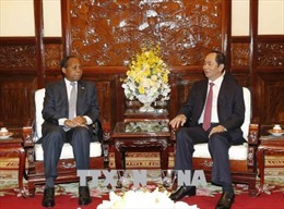 Chủ tịch nước Trần Đại Quang tiếp Đại sứ Mozambique chào kết thúc nhiệm kỳ 